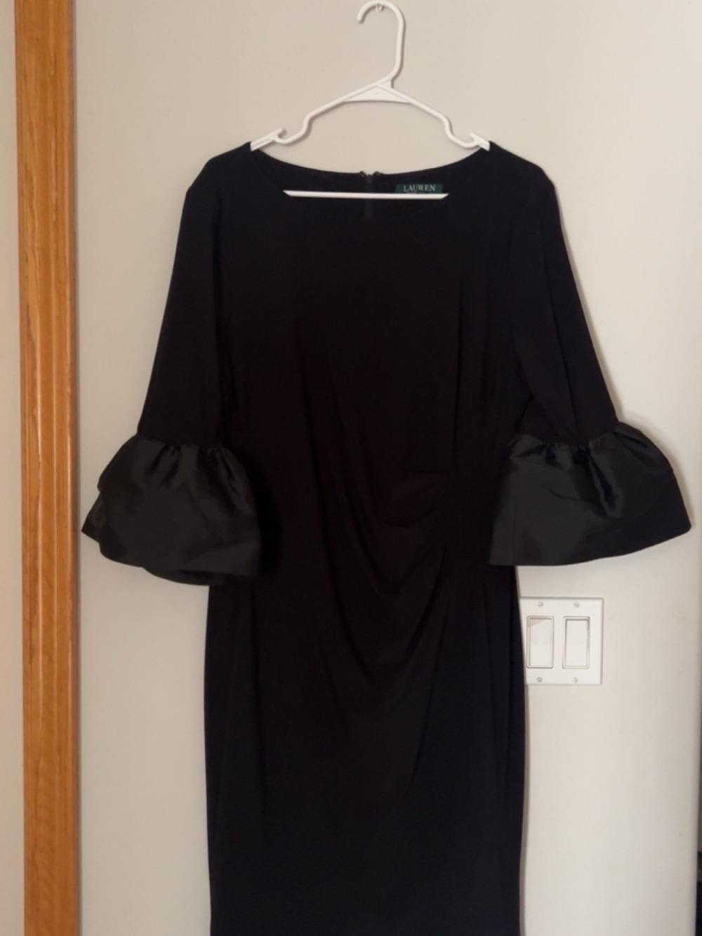 Lauren Ralph Lauren Black Dress with Bell Sleeves